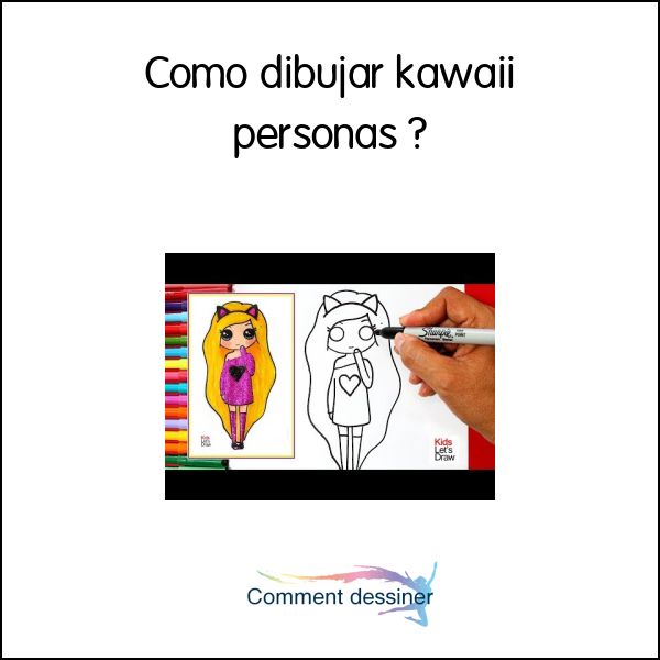 Como dibujar kawaii personas